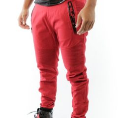 PREMIUM FEELGOOD JOGGERS – RED / BLACK (BRED)