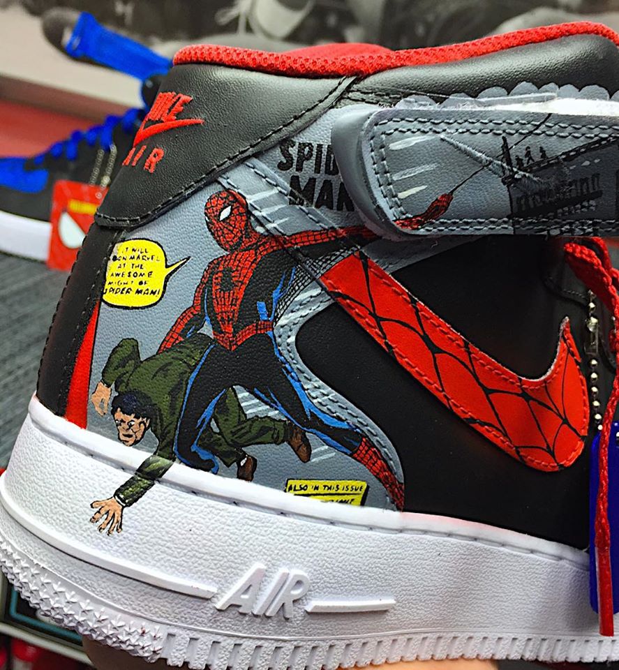 Air Force Ones Spiderman Customs by 