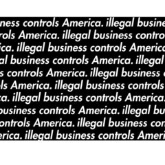 “Illegal Business Controls America” Stencil Set