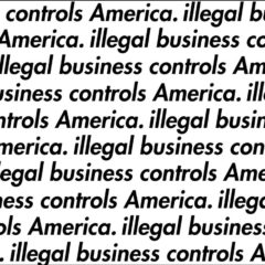 “Illegal Business Controls America” Stencil Set
