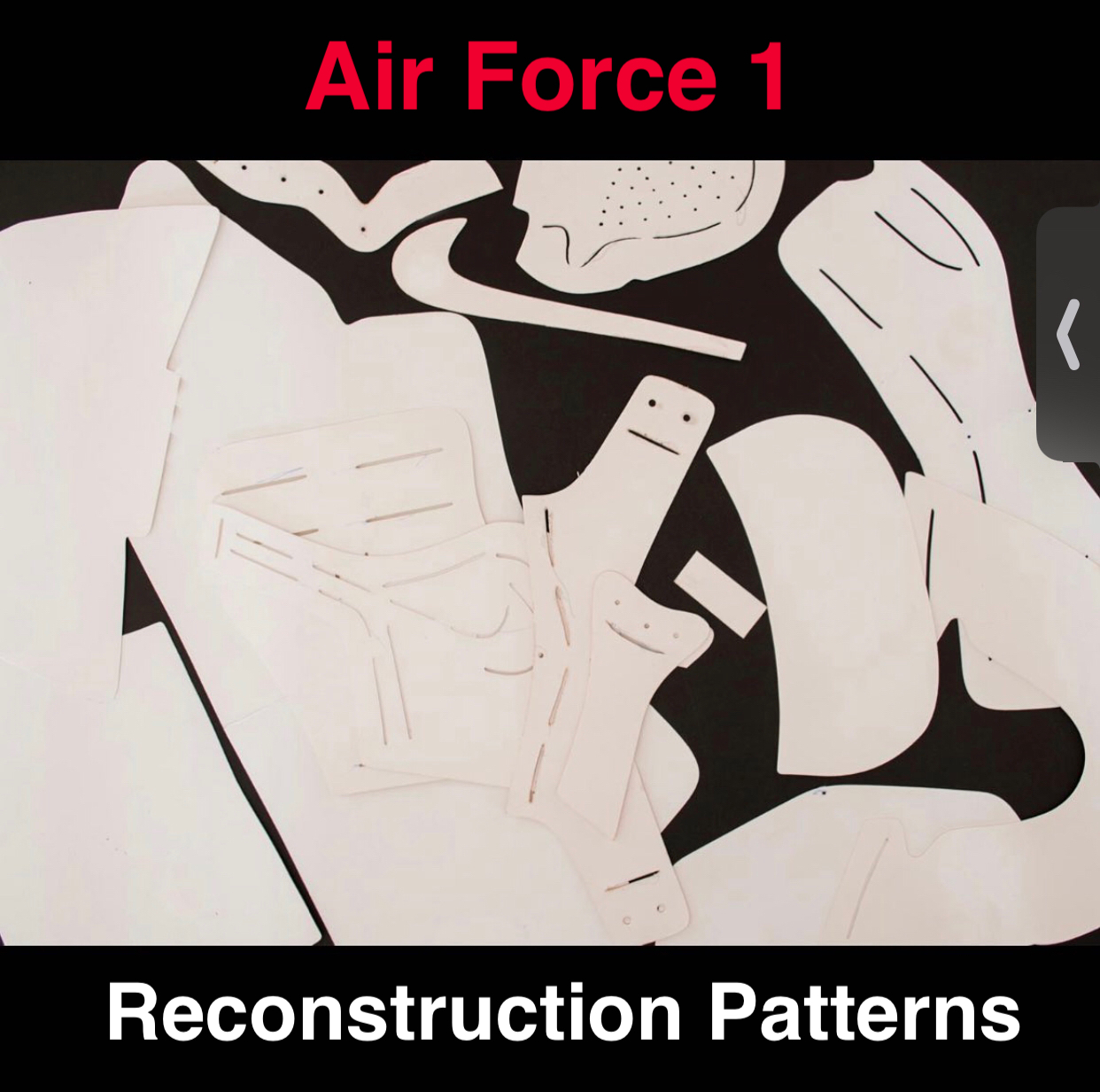 air force 1 toe box template